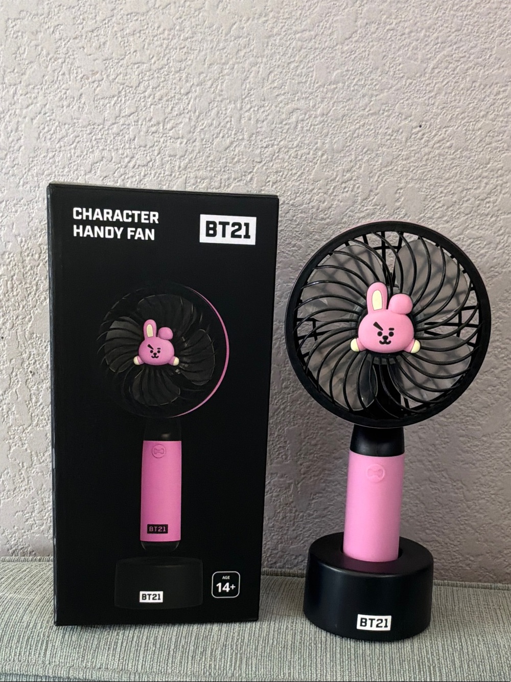 Pink Character Handy Fan for Kids